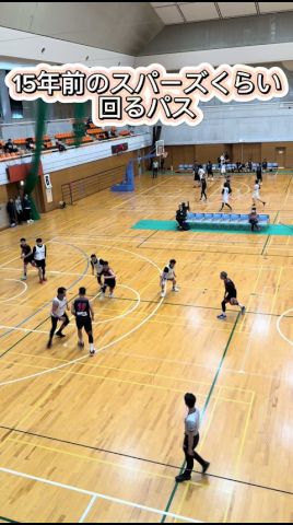 日本の40代のバスケはパスが良く回るな〜 #basketball #バスケ #シニアバスケ #shorts