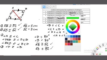 Conditions which Guarantee that a Quadrilateral is a Parallelogram l Part 1 l