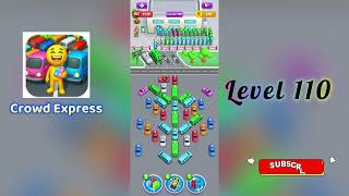 Crowd Express Level 110 Walkthrough 🚶‍♂️🧠 | Step-by-Step Guide | SolutionGuruji