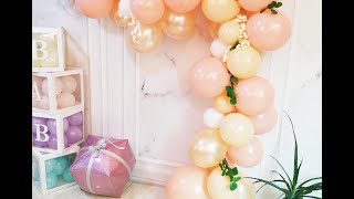 Classic Blush &amp; Peach Balloon Garland Best Party Decor Idea for Wedding Baby Shower