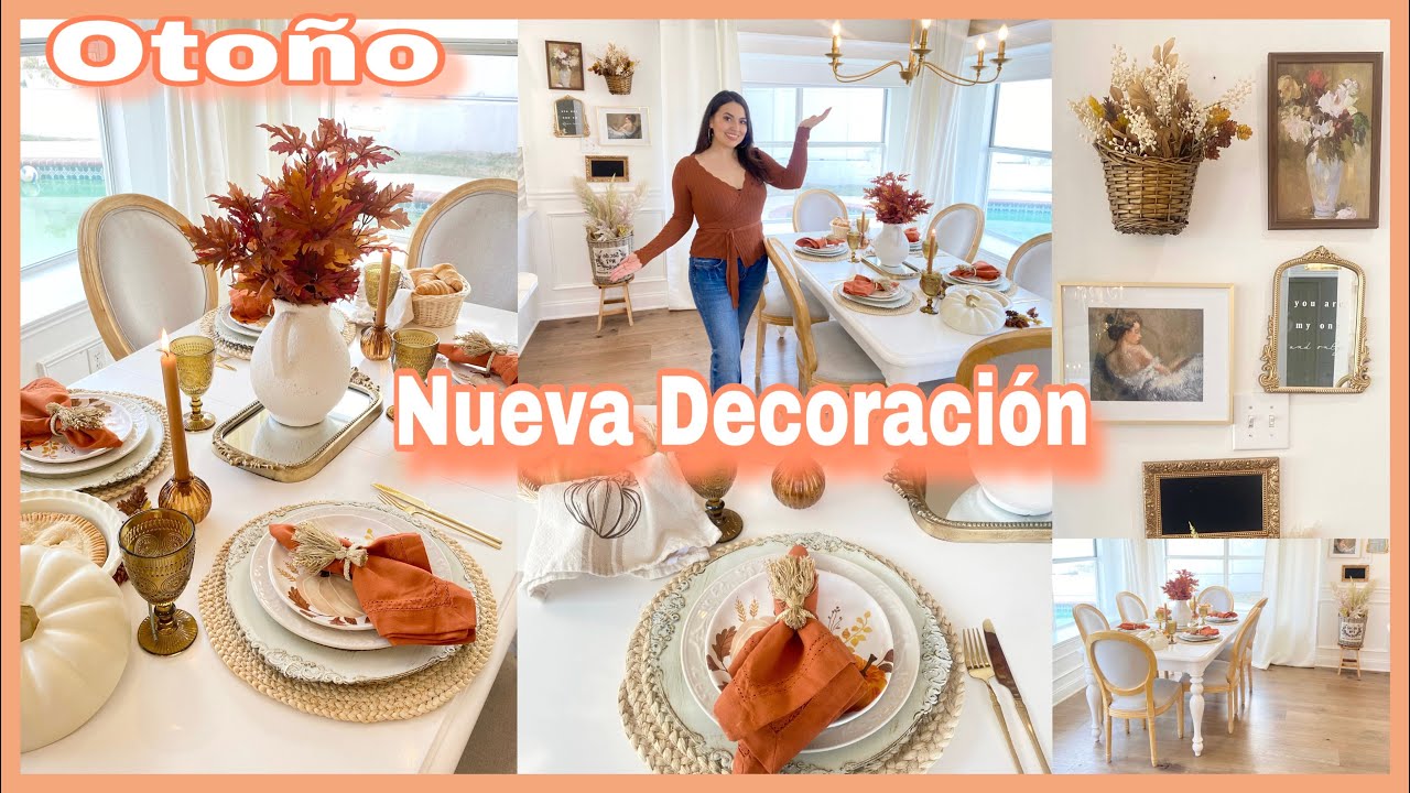 Nueva Decoración 🍁 Grandes cambios en mi comedor. Otoño 2023