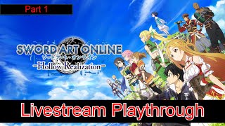 sword art online hollow realization blind playthrough stream