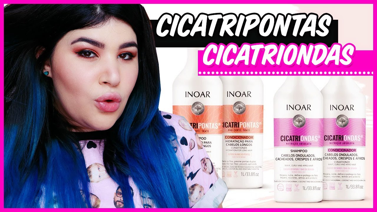 🧡 INOAR: CICATRIPONTAS versus CICATRIONDAS [Vegano/No e Low Poo]