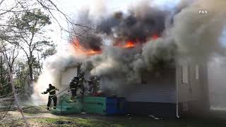 Flames Engulf BoardedUp Home In Wyandanch