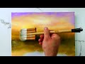 ROAD to SUNSET | ￼￼Acrylic Painting | for Beginners | Landscape Art