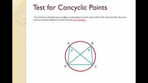 15 & 16 Tests for Cyclic Quadrilaterals 15 and 16
