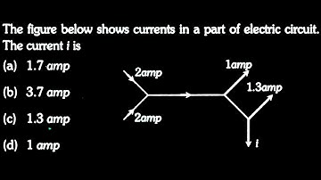 The figure below shows currents in a part of electric circuit. The current i is ED DPP 06 Q47