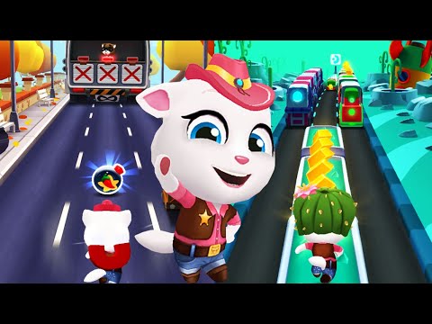Video Cowboy Angela In Wild West Event - Talking Tom Gold Run - youtube