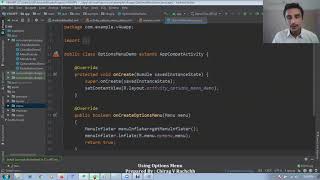 ANDROID PRACTICAL 51 | USING OPTIONS MENU | HANDLING EVENTS OF OPTIONS MENU |