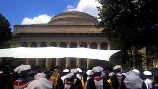 MIT's alma mater at closing of the 2014 commencement ceremony