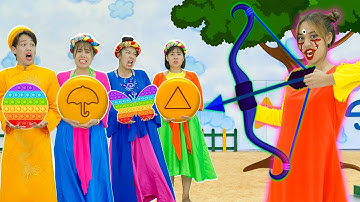 BÚP BÊ SQUID GAME SO TÀI | Pop IT Kẹo Đường Khổng Lồ | Biệt Đội Tấm Cám P190 | Miu Miu TV