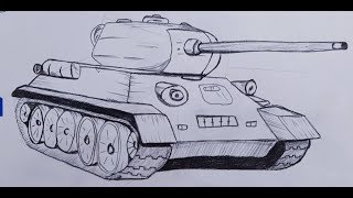 Tank nasıl çizilir - tank resmi çizimi #4