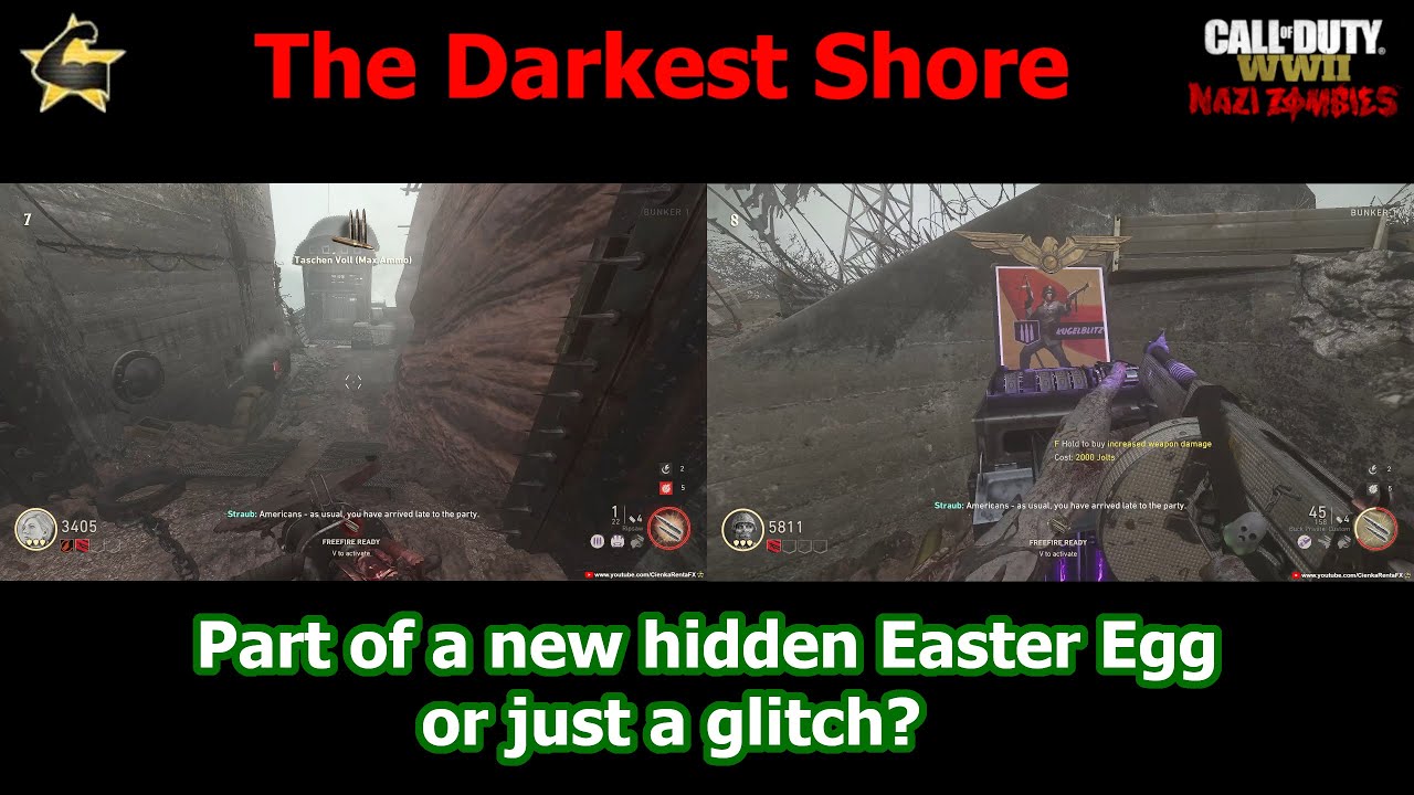 The Darkest Shore - New Hidden Unsolved Easter Egg or just a glitch? (WW2 Zombies)
