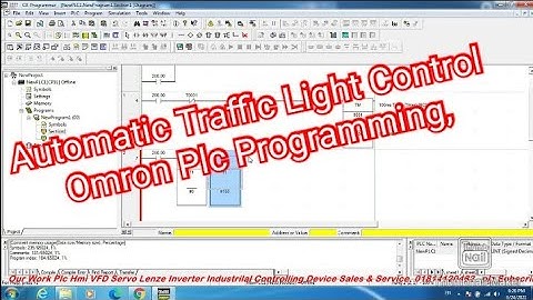 Automatic Traffic Light Control, Omron Plc CP1L Programming, CX-Programmer