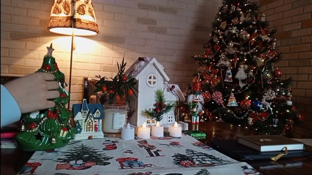 My Christmas decorations..❤️ 🫠🫠🫠 Как я украсила гостиную к Рождеству в этом году❤️