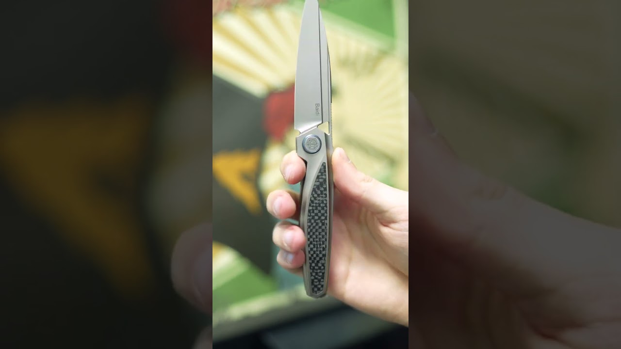 Нож Rike Baidi сталь M390 рукоять Grey Ti/Carbon Fiber
