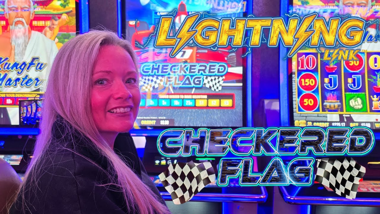 Lightning Link Checkered Flag Gets Us Revved Up With Bonuses! Let's Go Racing