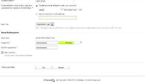 How to create and manage User Accounts in Plesk