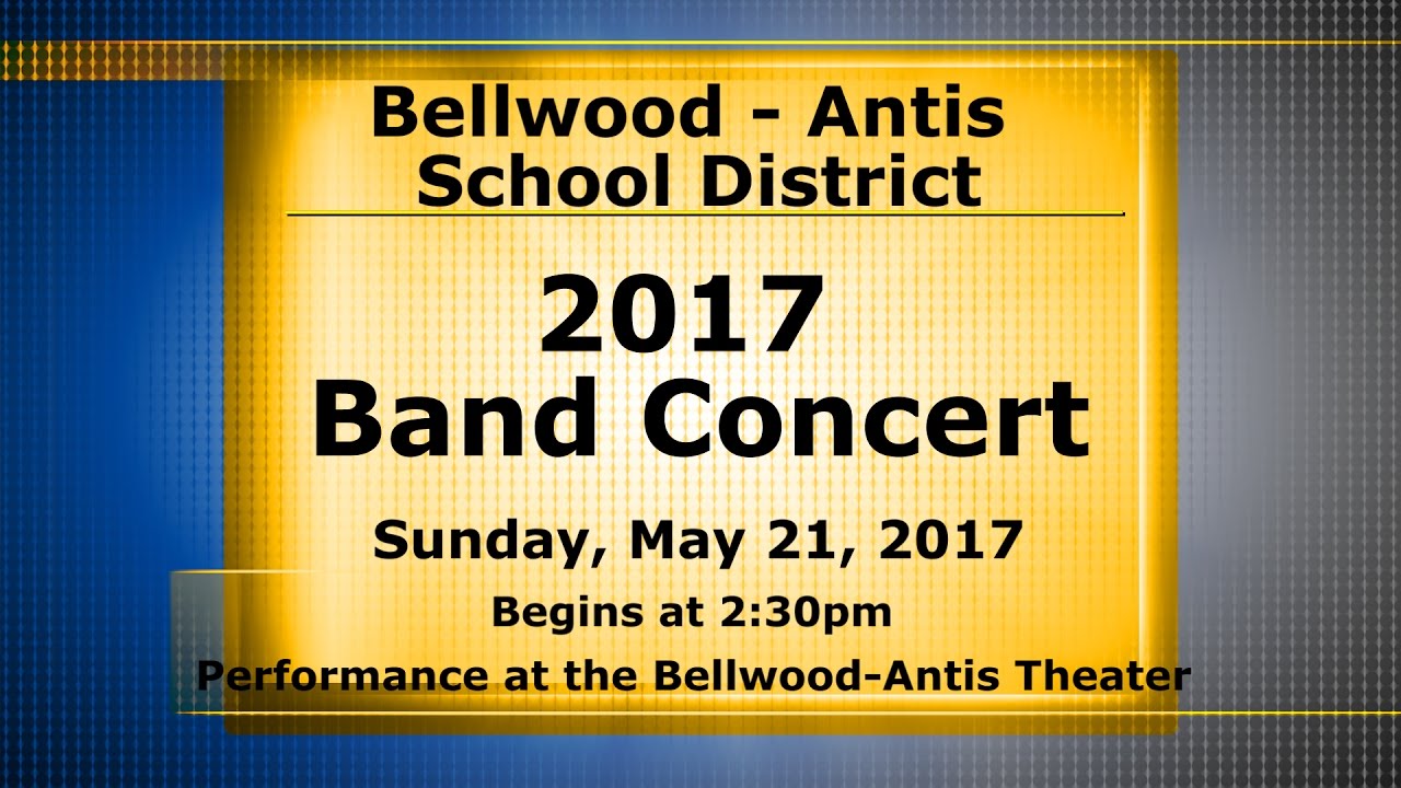2017 Band Concert YouTube