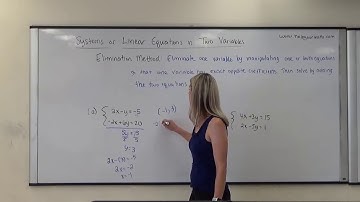 [SL]Solving System of Linear Equations by Elimination Method