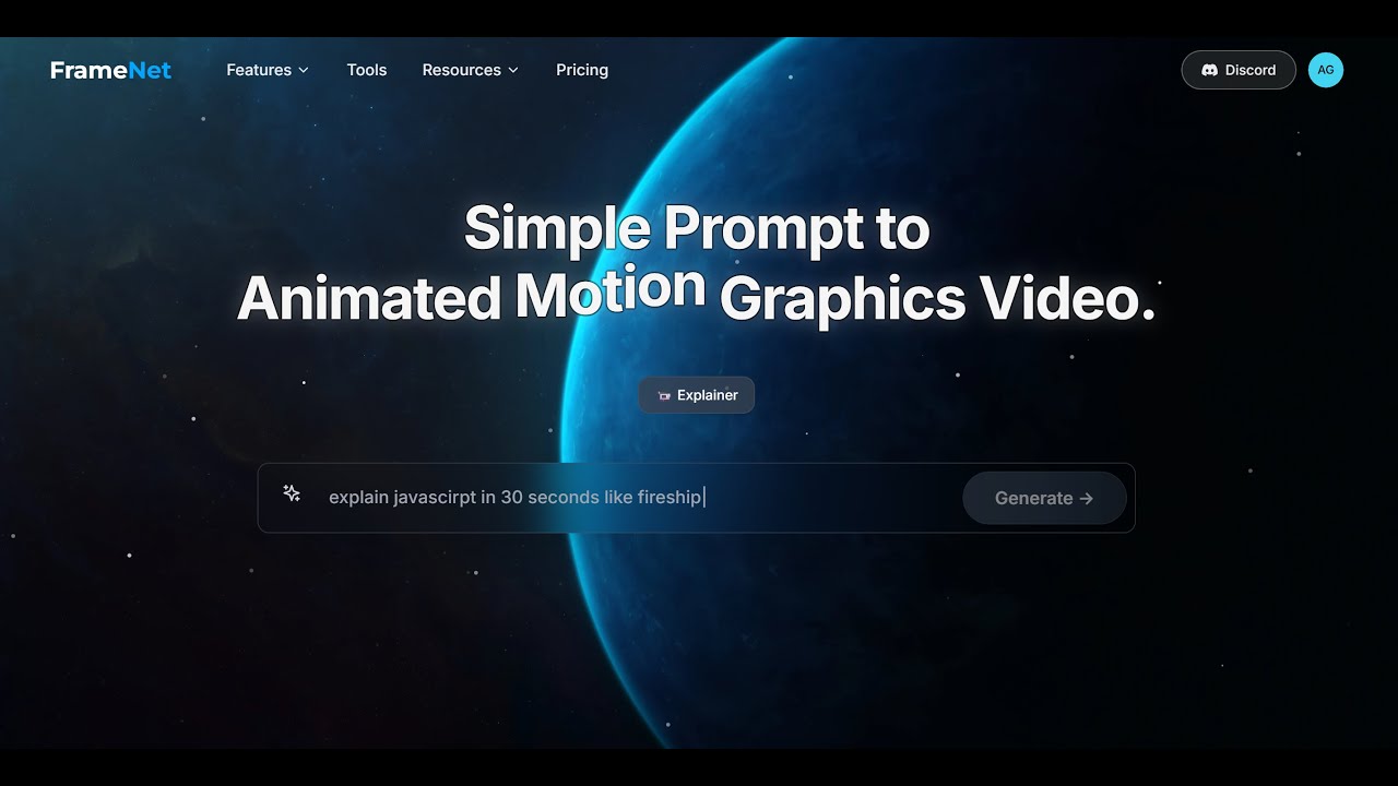 Framenet text to animated video generation walkthrough