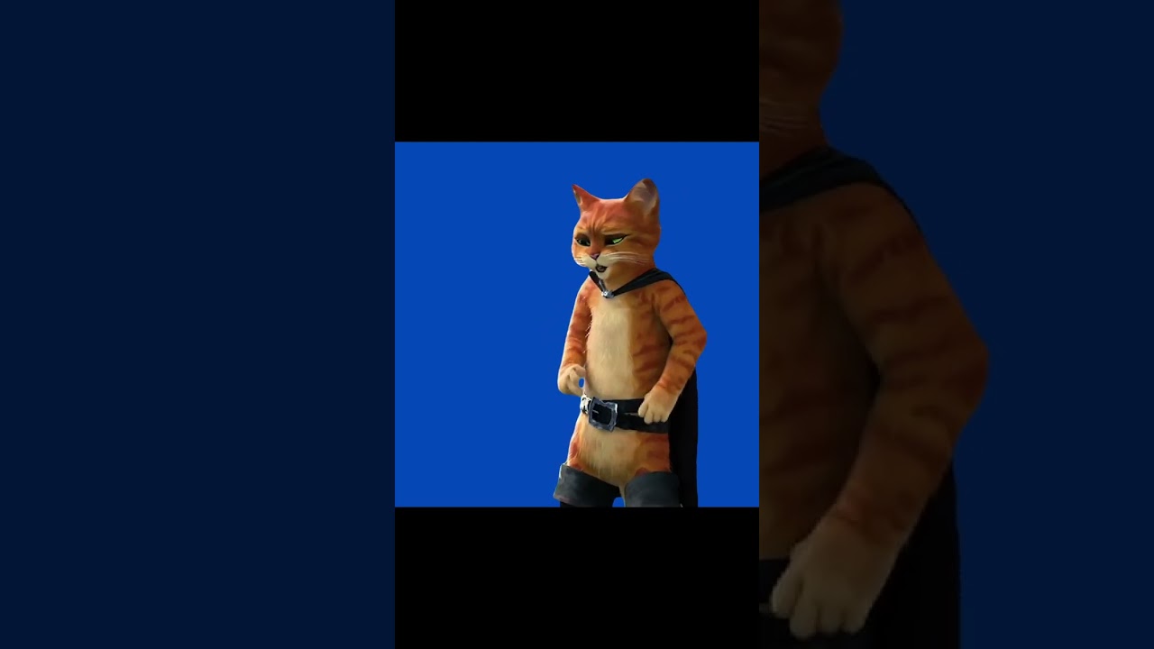 Puss in Boots "I Am Not Really a Math Guy" Blue Screen
