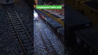 Night Time G Scale Coal Drags Large Scale Trains In The Backyard #largescaletrains #ggauge #gscale