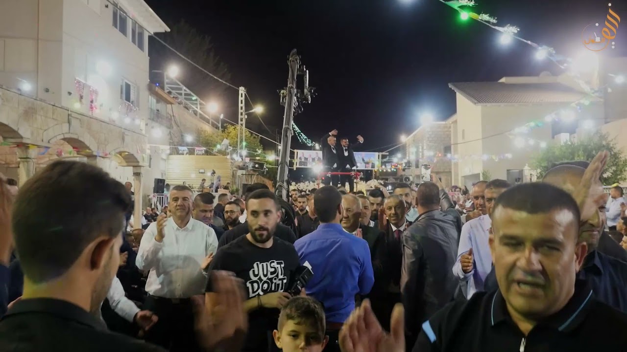 استقبال العرسان علاء و جميل ابناء الحاج ابو مروان جميل سليمان الفنان #موسى_حافظ