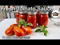 How to make Tomato Sauce from tomatoes | Quick Italian Tomato Passata Sauce