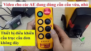 ✅ Bộ điều khiển không dây cho cẩu trục, cẩu đơn