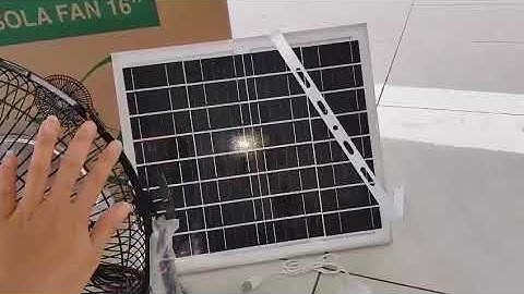 Quạt năng lượng mặt trời .Bản độ pin. Động cơ không chổi than .12 cấp độ gió .Trang