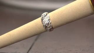 Solvar Sterling Silver Aran Stitch Ring with Stacey Stauffer