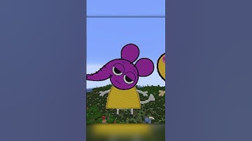 Peppa Pig characters with Sprunki faces (in Minecraft)