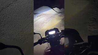 RTD dual lens projector headlight light throw test 🤩 #RTD#automobile#bike#headlightmodified
