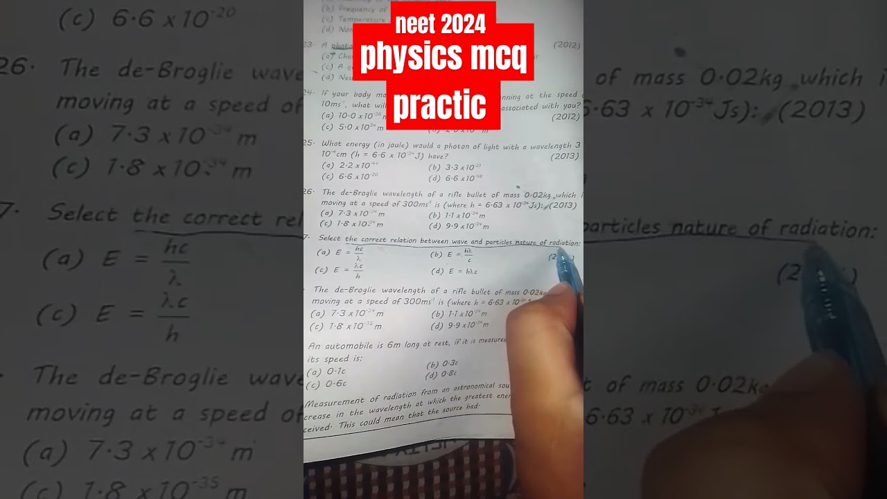 physics McQ practice #