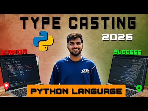 Type casting or type conversion | Python Tutorial - lecture #4