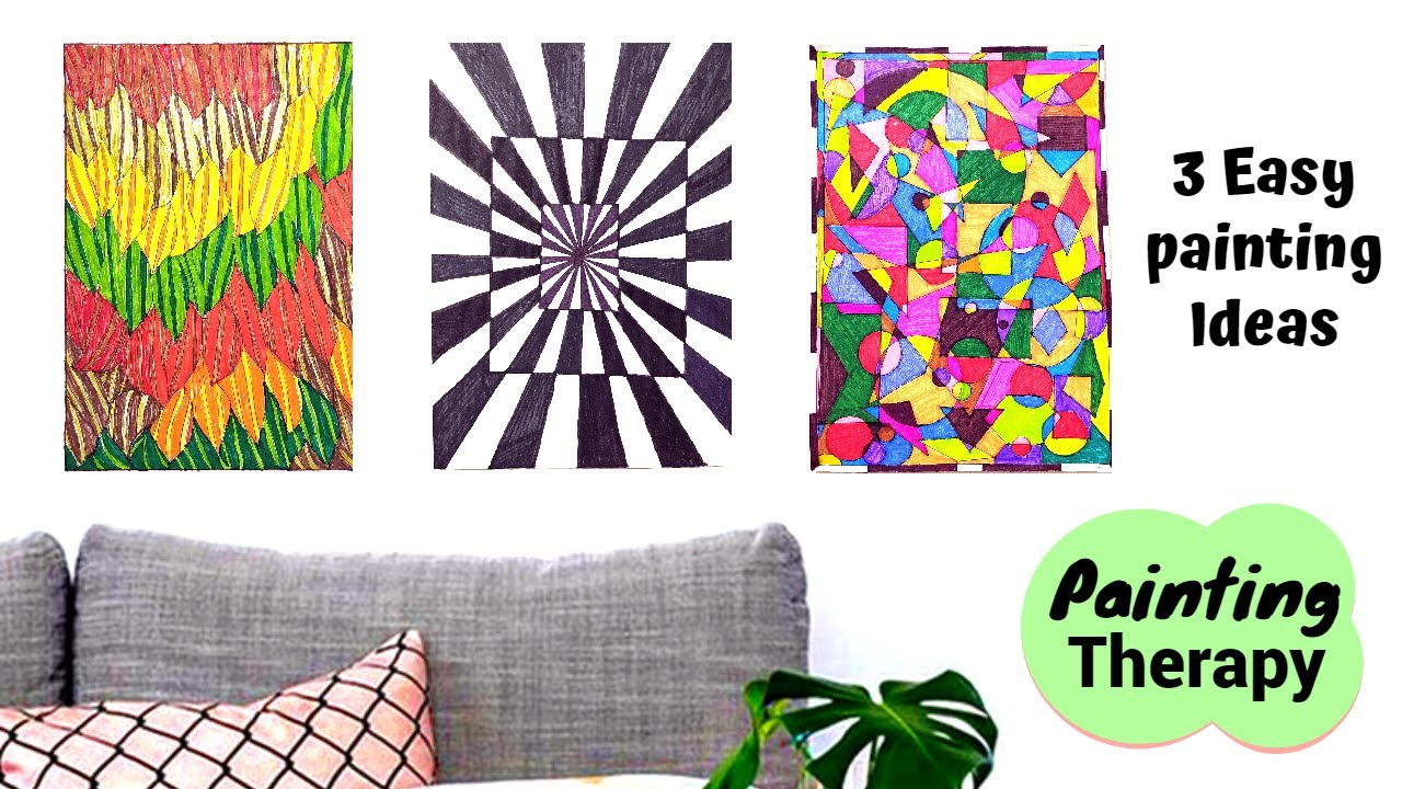 3D Painting / Easy doodle Painting / Recycle / DIY Cardboard /Painting