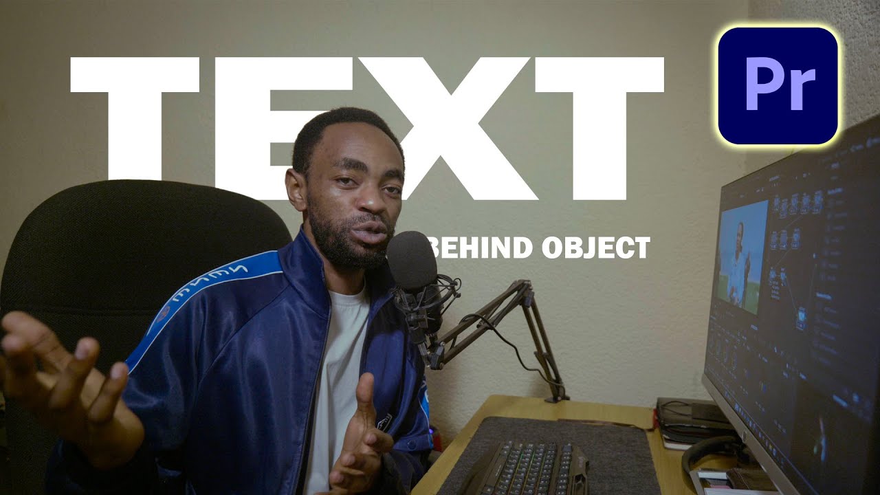 Text Behind Objects in Premiere Pro (Easy Masking Tutorial)