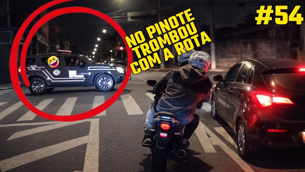 #54 Polícia em ação , pinote com moto roubada no caminho joga a arma e se bate com a ROTA