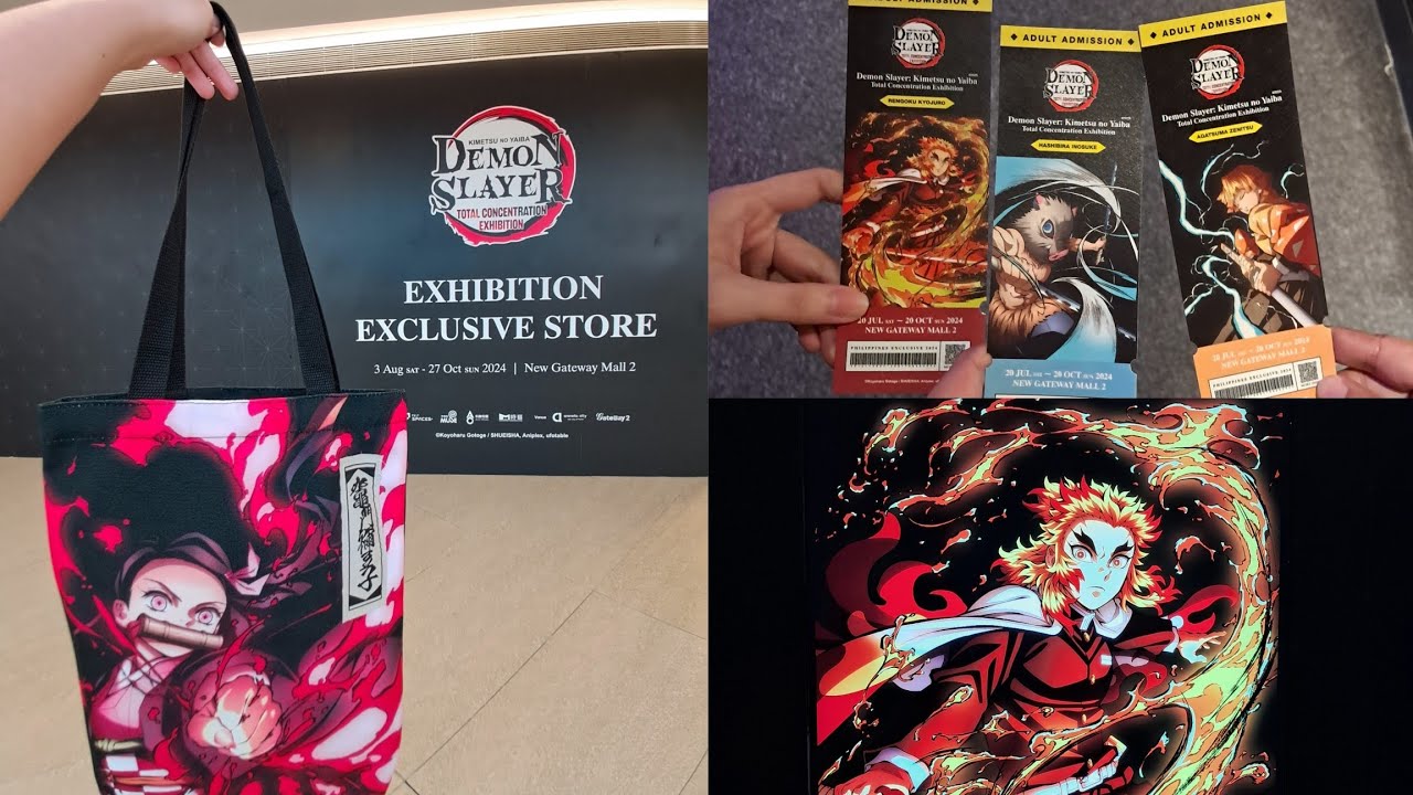 Demon Slayer Total Concentration Exhibition + merch haul
