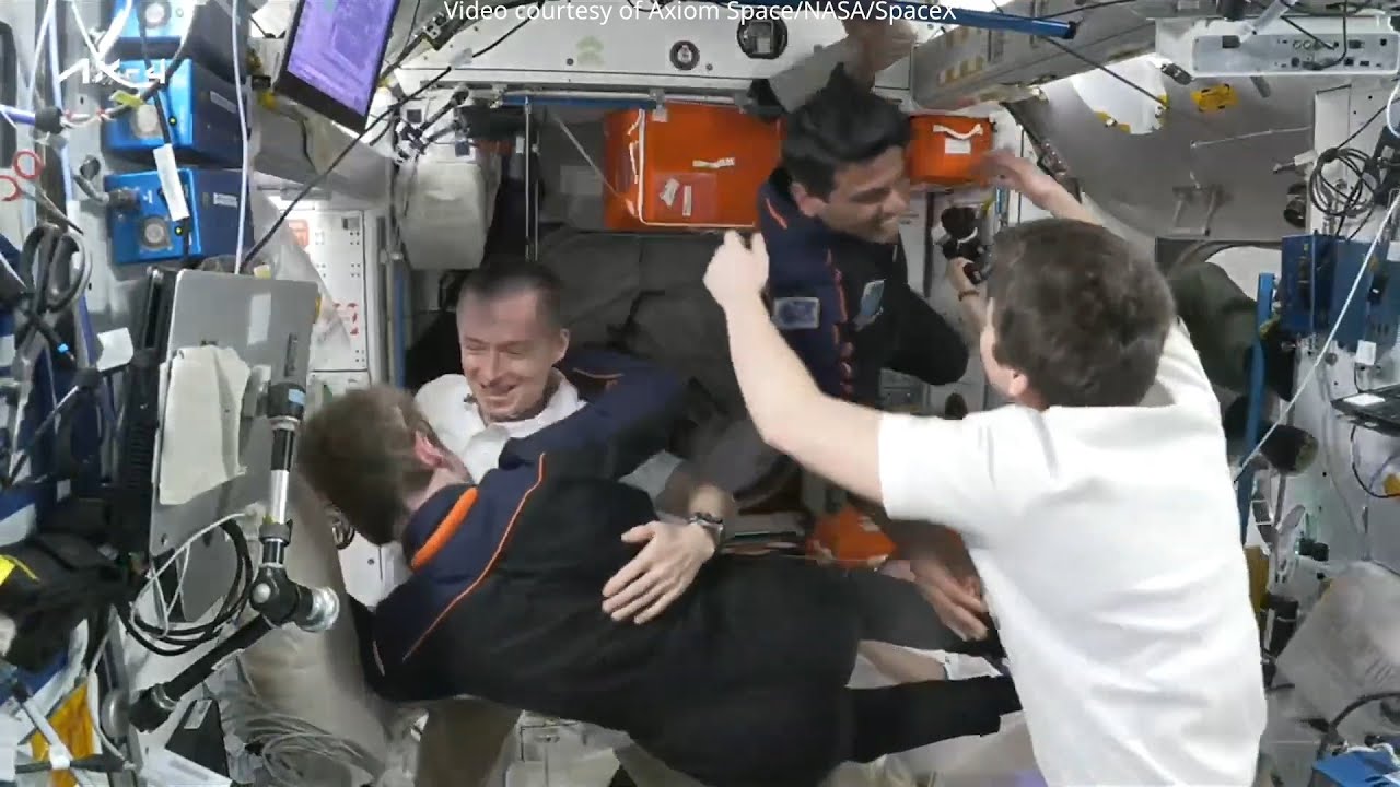 Ax-4 Crew Dragon hatch opening