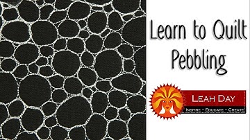 How to Free Motion Quilt Pebbles or Pebbling on your Quilts
