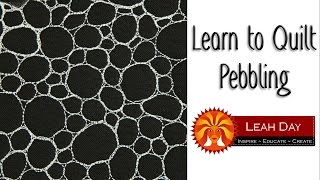 How To Free Motion Quilt Pebbles Or Pebbling On Your Quilts