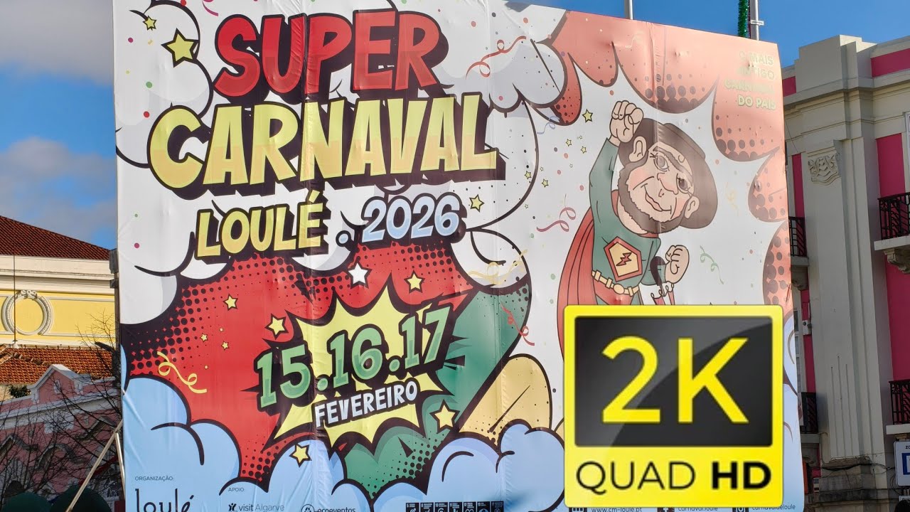 Super Carnaval de Loulé 2026, Domingo de Sol, 15 de fevereiro de 2026. Resumo...