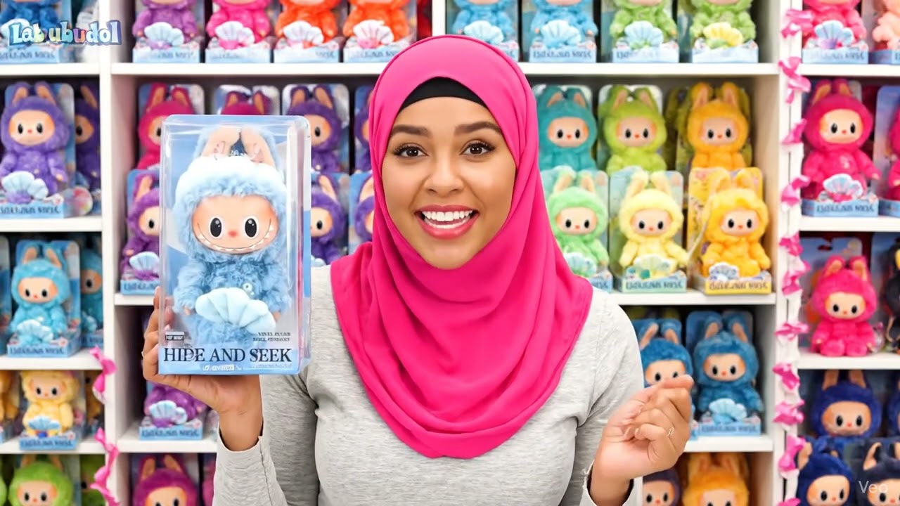 Мягкий виниловый кулон Pop Mart Labubu «Прятки в Сингапуре»