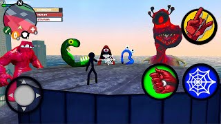 SPIDER STICKMAN ROPE HERO GANGSTAR CRIME - Walkthrough Gameplay (Stickman Android Game) screenshot 1