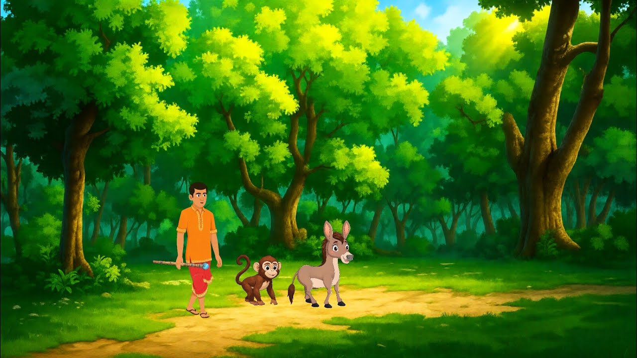 वफादार बंदर और तकदीरवाला किसान | kahani | Hindi cartoon story | cartoon | hindi kahaniya