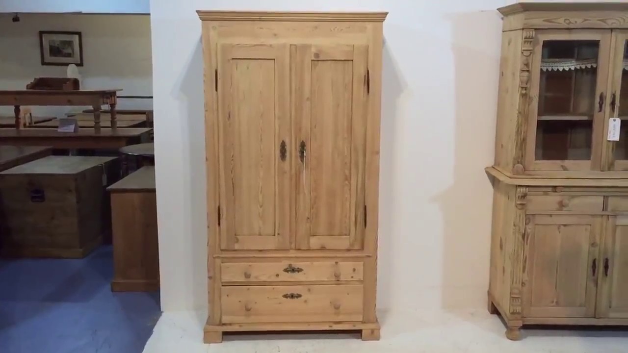 Tall, Slender, Danish Antique Pine Cupboard for sale Pinefinders Old