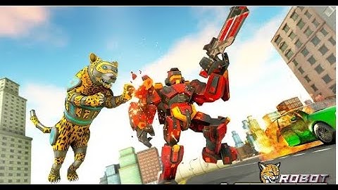 New Leopard Robot Transform Part-1 | Rescue City Robot Bike Android GamePlay | By Game Crazy