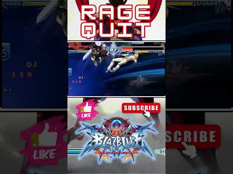 Ninja Goku (Bang) makes the Rage Quit! #shorts #BBCF #Ragequit #blazbluecentralfiction